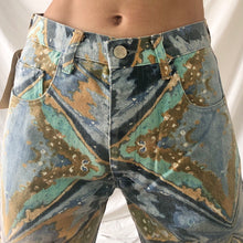 Load image into Gallery viewer, Vintage 1990s marbled deadstock jeans
