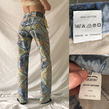 Load image into Gallery viewer, Vintage 1990s marbled deadstock jeans
